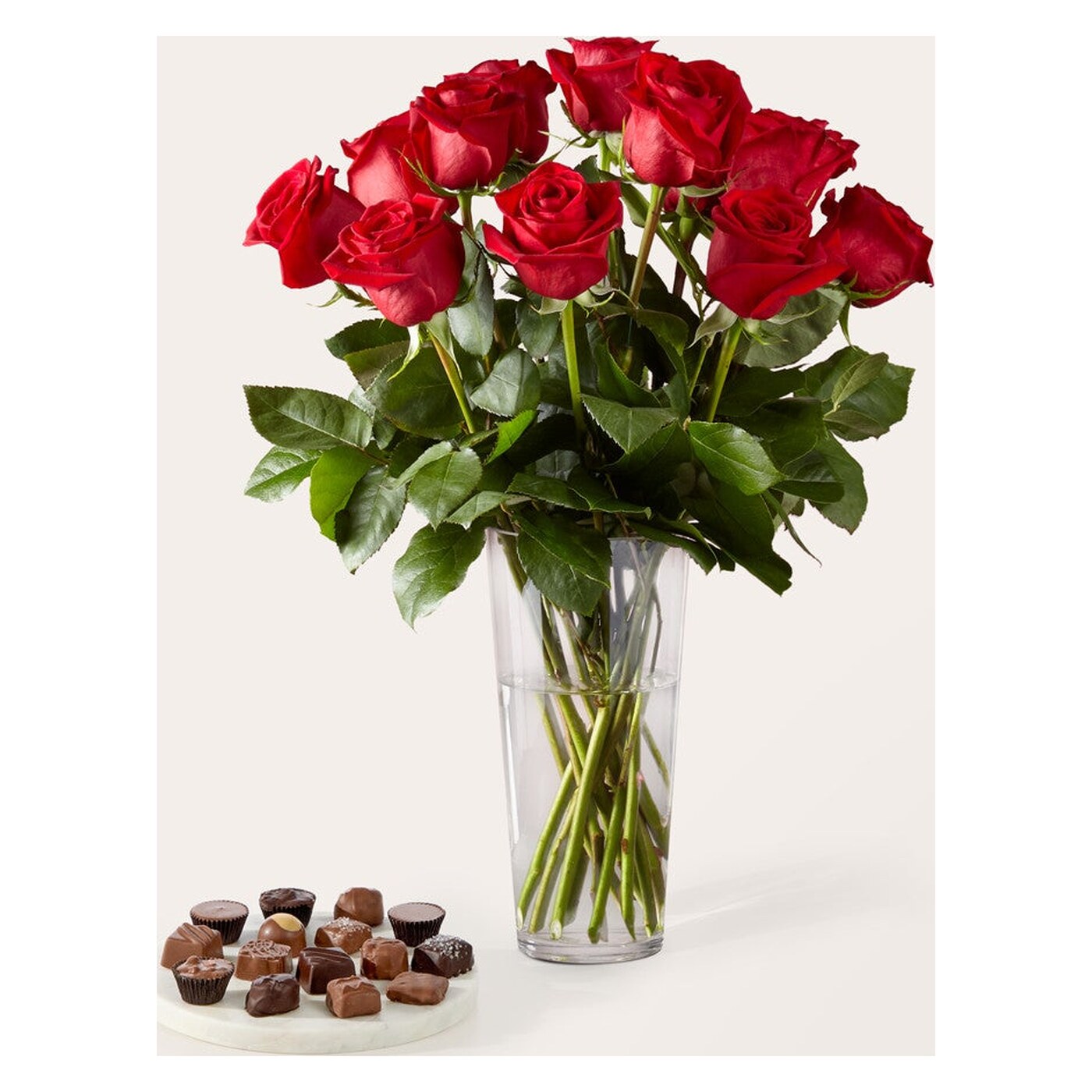 Romantic Long Stem Red Rose Bouquet Bundles arrangement option 5