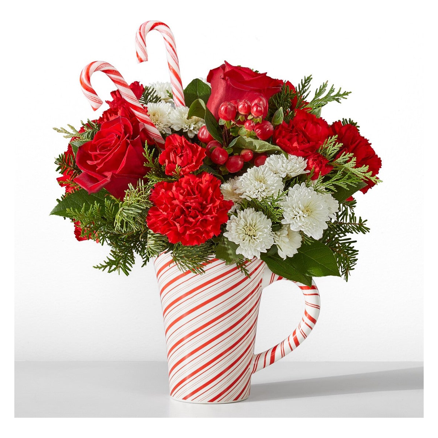 Peppermint Swirl Mug arrangement option 2