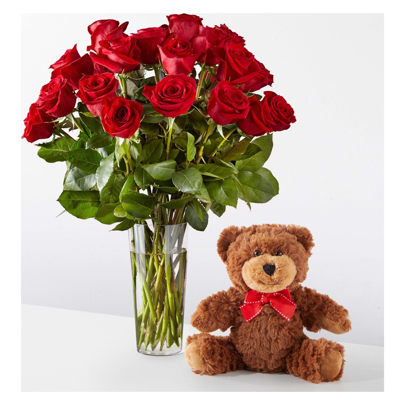 Romantic Long Stem Red Rose Bouquet Bundles arrangement option 8