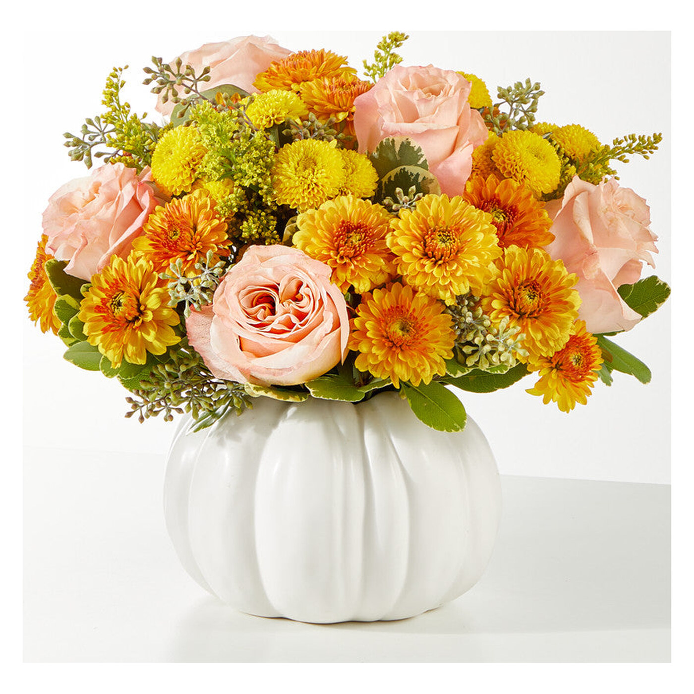 Peachy Pumpkin arrangement option 3