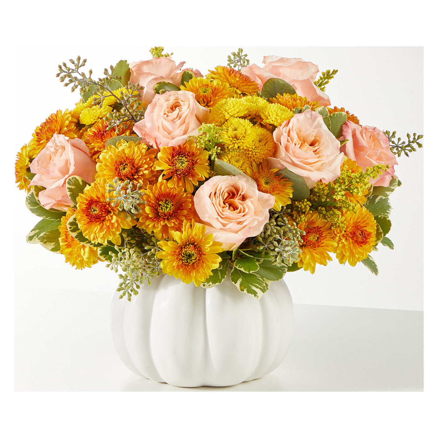 Peachy Pumpkin arrangement option 2