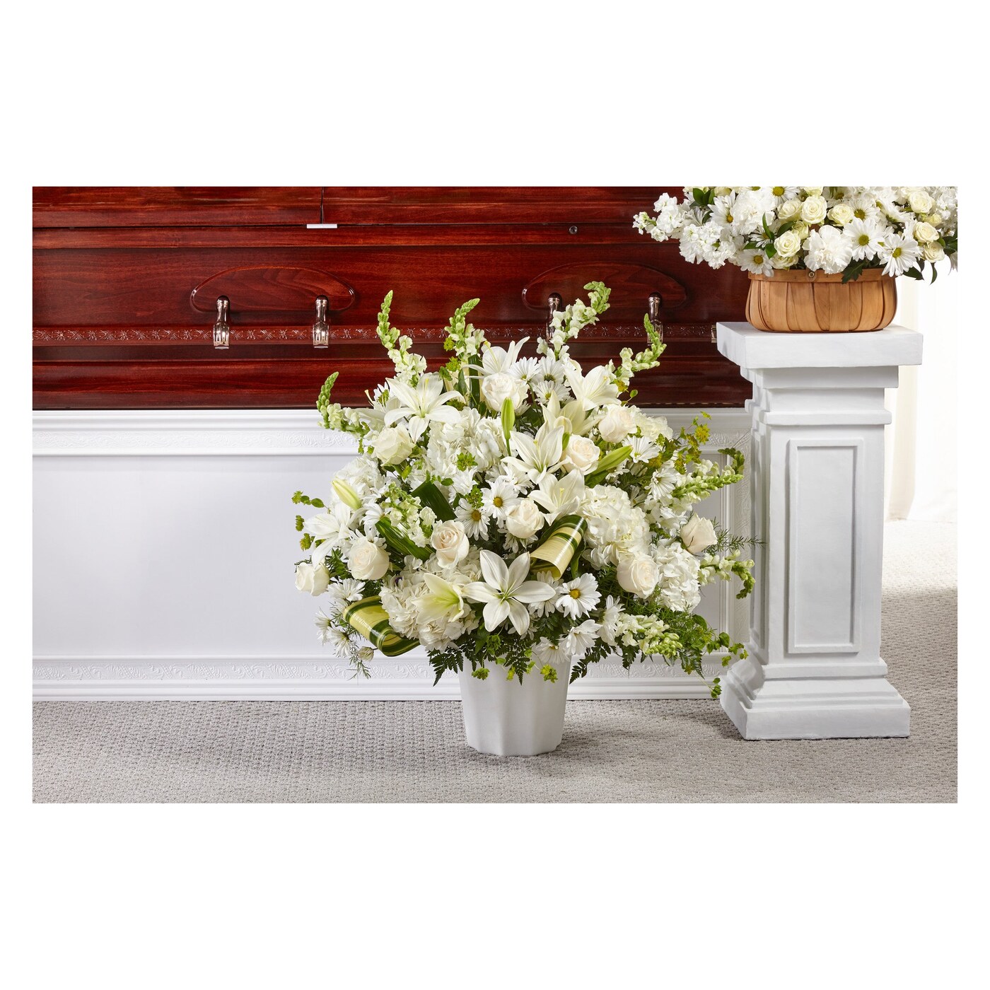 Thoughts of Tranquility Floor Basket arrangement option 2