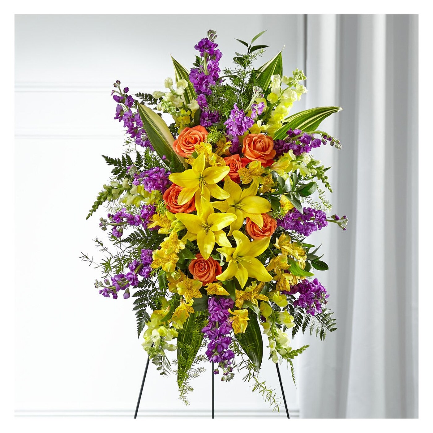 Thoughtful Prayers Standing Spray flower arrangement