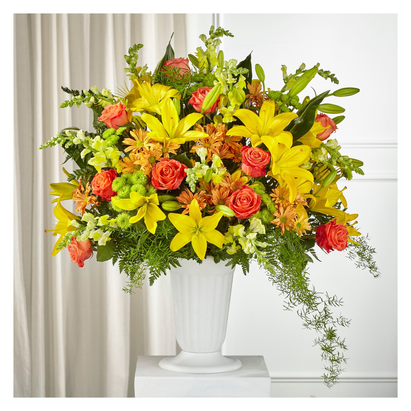 Fall Sentiments Arrangement flower arrangement