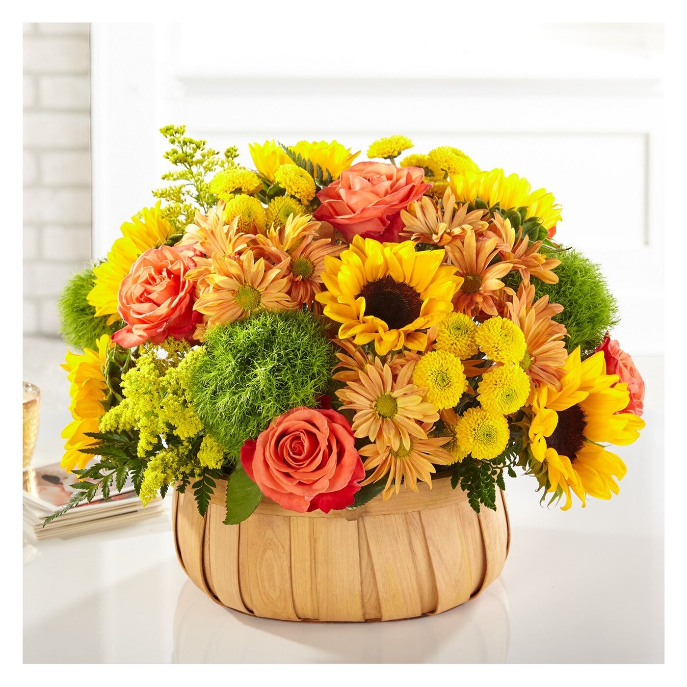 Harvest Sunflower Basket arrangement option 2