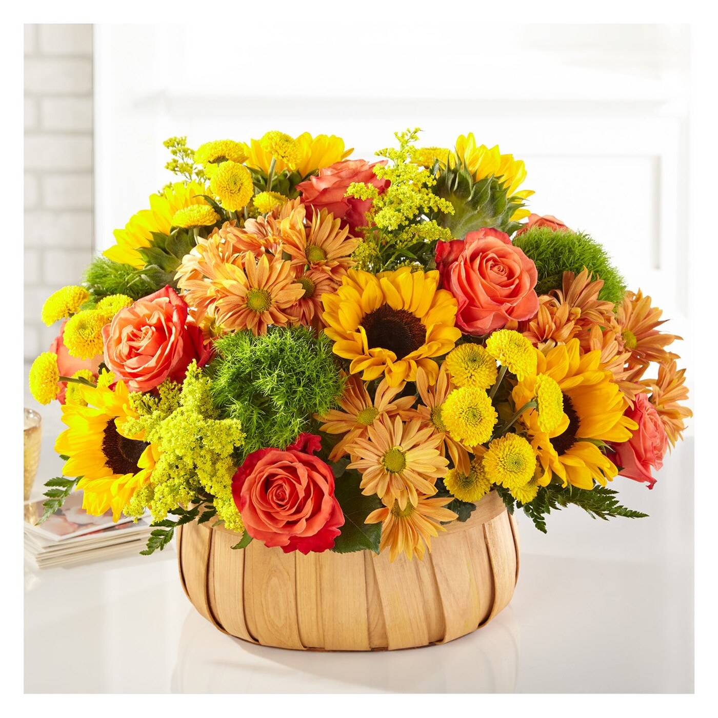 Harvest Sunflower Basket arrangement option 3