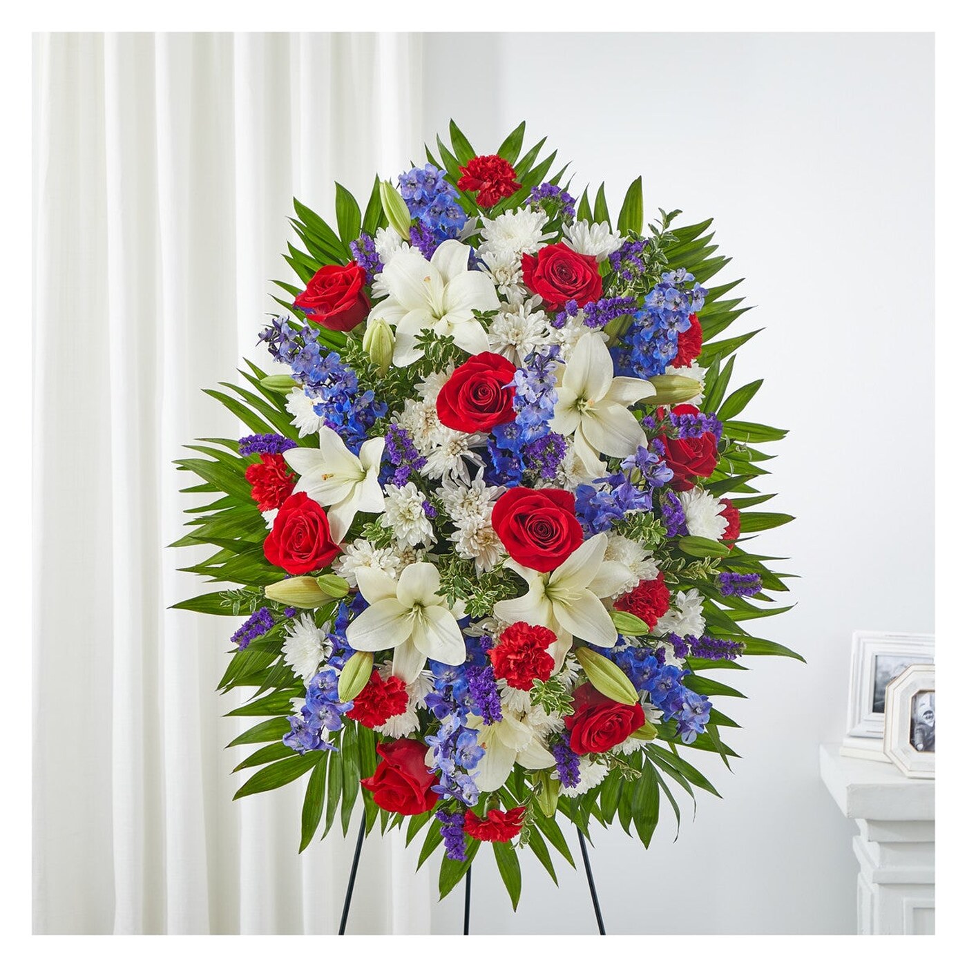 Cherished Service Standing Spray arrangement option 3