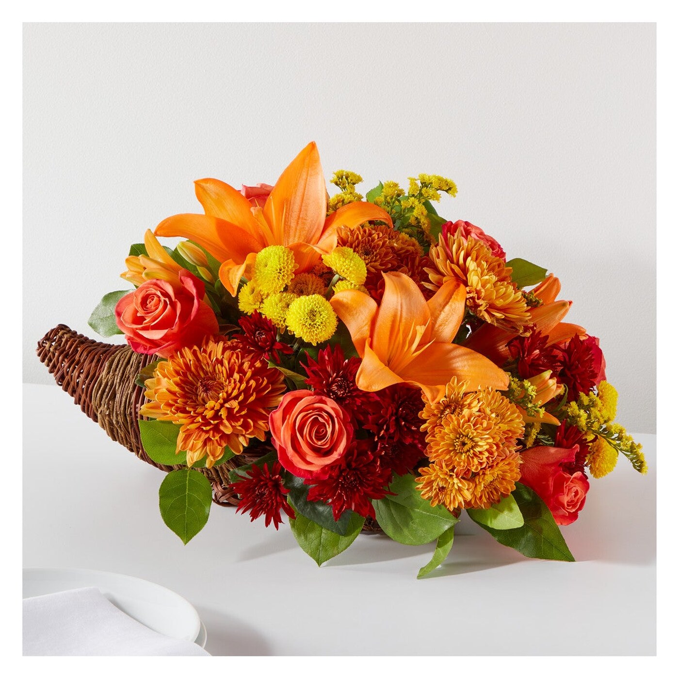 Bouquet of Blessings Cornucopia arrangement option 3