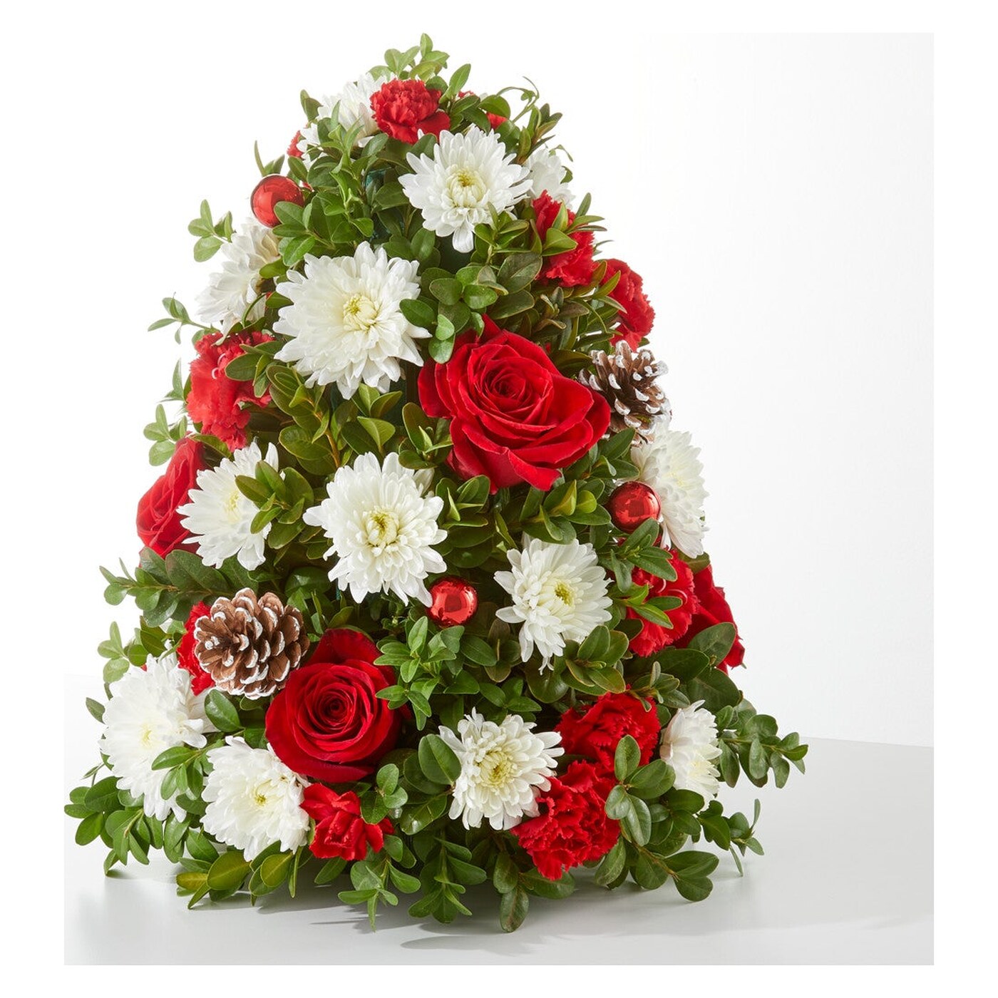 Let It Snow Tree flower arrangement