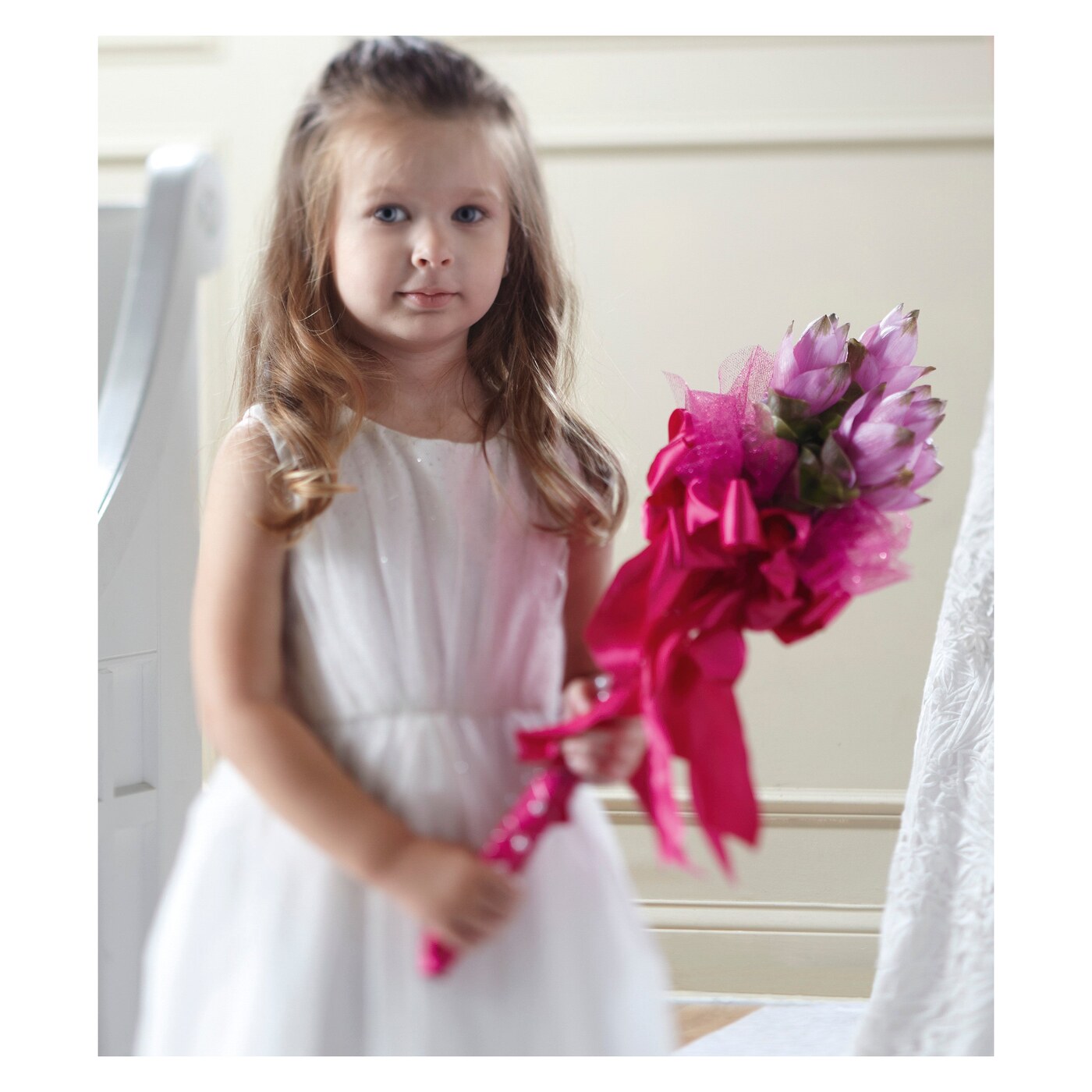Sparkle Pink Flower Girl Bouquet flower arrangement