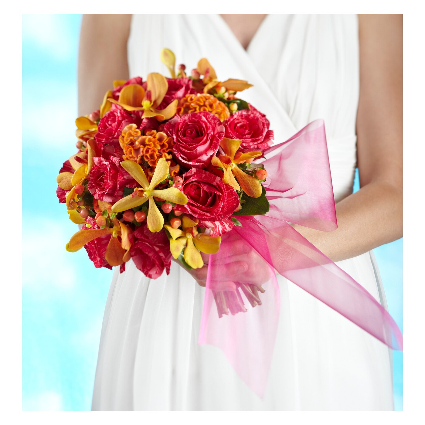 Brilliant Shades of Love Bouquet flower arrangement