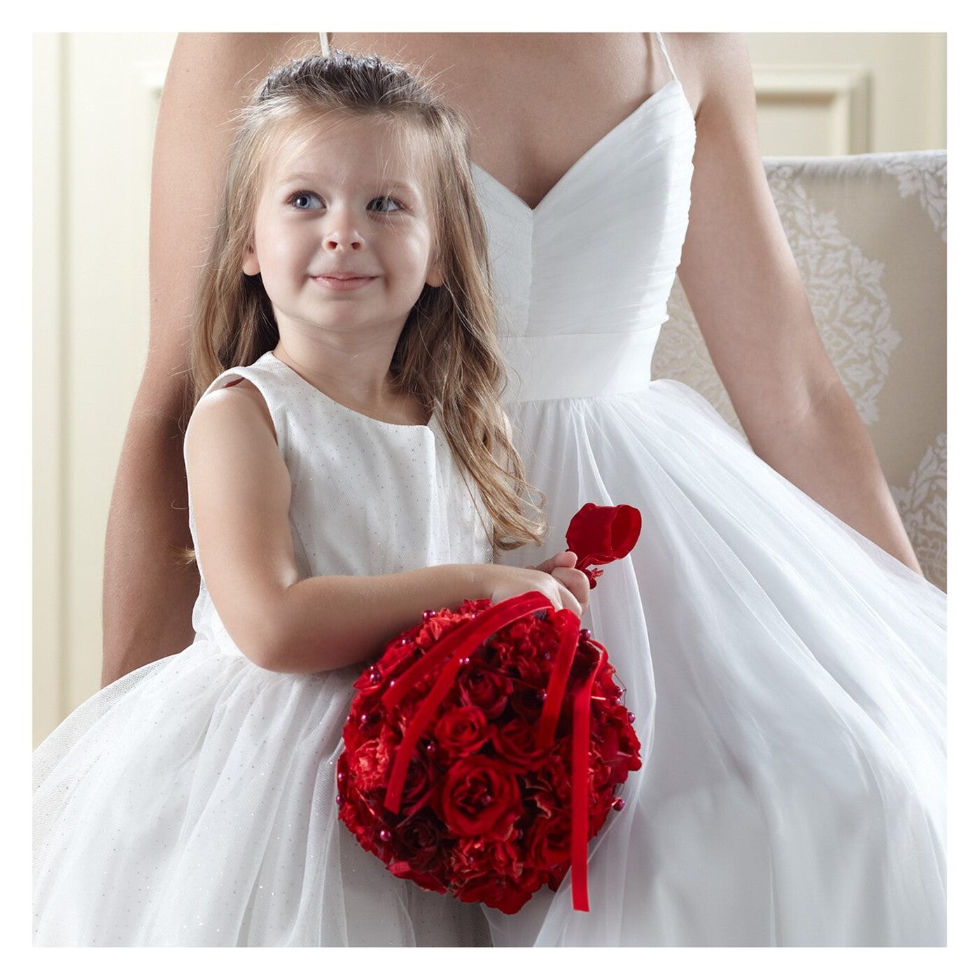 Pure at Heart Flower Girl Arrangement flower arrangement